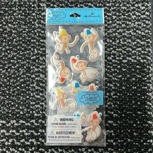 Monkey Puffy Scrapbook Stickers, New